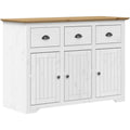 Sideboard mit Metallgriffen, geschlossenem Stauraum und Schubladen