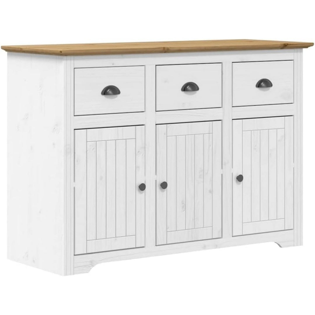 Sideboard mit Metallgriffen, geschlossenem Stauraum und Schubladen