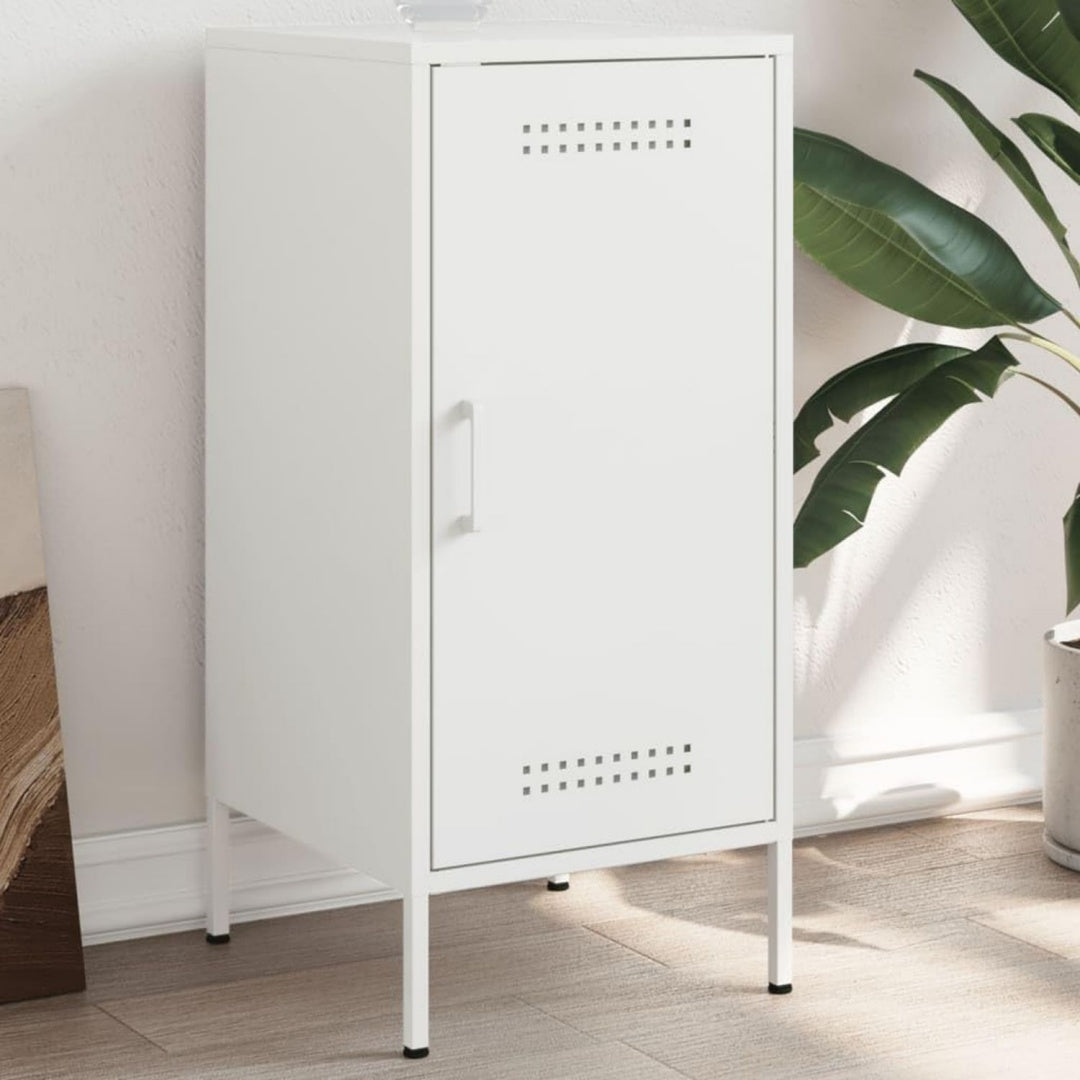 Die Gestaltung von dem Sideboard wird durch Metall gepraegt mit den Massen 36 x 39 x 79 cm