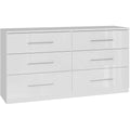 6 Schubladen praegen das Sideboard aus Holzwerkstoff
