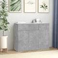 Sideboard mit den Massen 88 x 30 x 70 cm in Betongrau