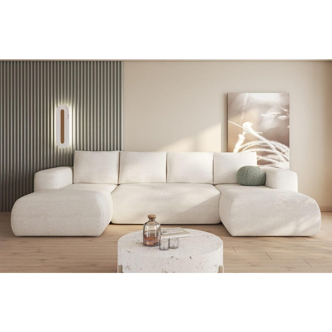 Eine Schlaffunktion praegt das Sofa