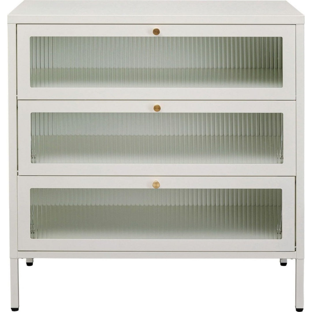 Das Sideboard nimmt mit 85 x 80 x 35 cm Gestalt an