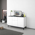 Sideboard mit 3 Tueren, grifflosen Fronten und Schubladen