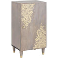 Sideboard in Grau und Gold mit geschlossenem Stauraum