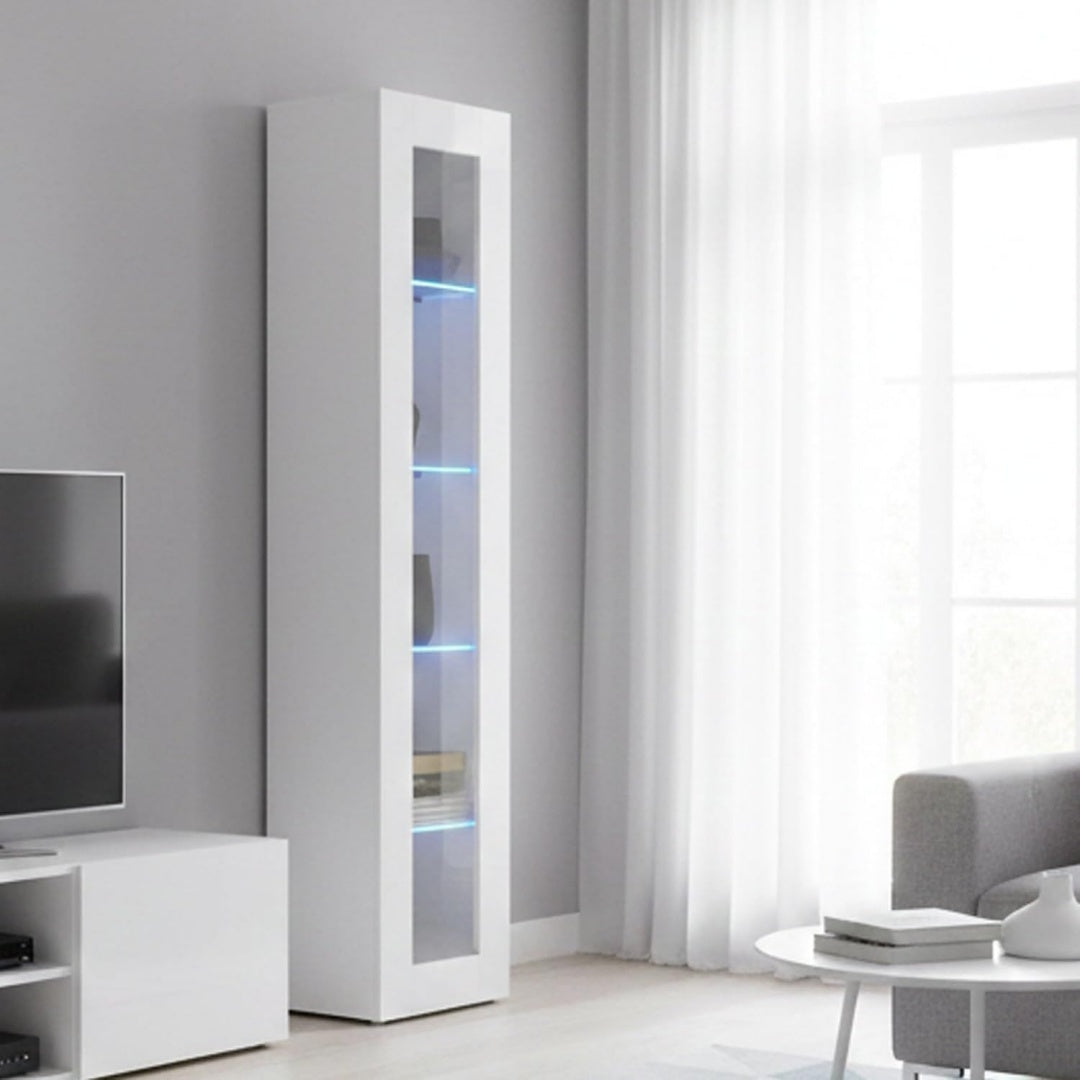 LED Beleuchtung und eine klappbare Konstruktion an dem Sideboard