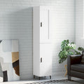 Der Hochschrank nimmt mit 34.5 x 34 x 180 cm Gestalt an