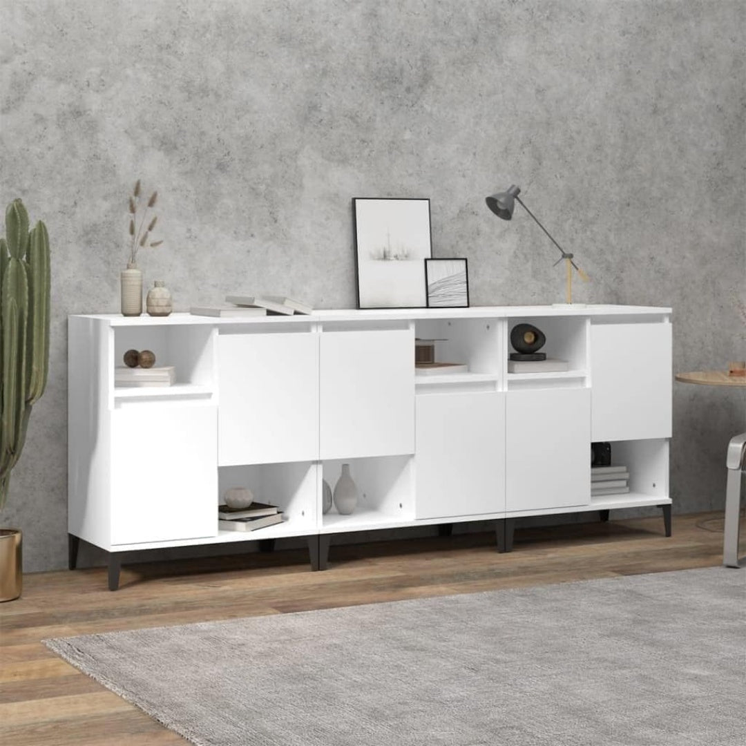 Sideboard aus Holzwerkstoff in Weiss mit den Massen 60 x 35 x 70 cm