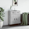 Sideboard mit Schubladen, einem Metallgestell und geschlossenem Stauraum