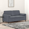 Sofa aus Samt mit einem Metallgestell