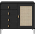 Sideboard aus Rattan mit Flechtoptik