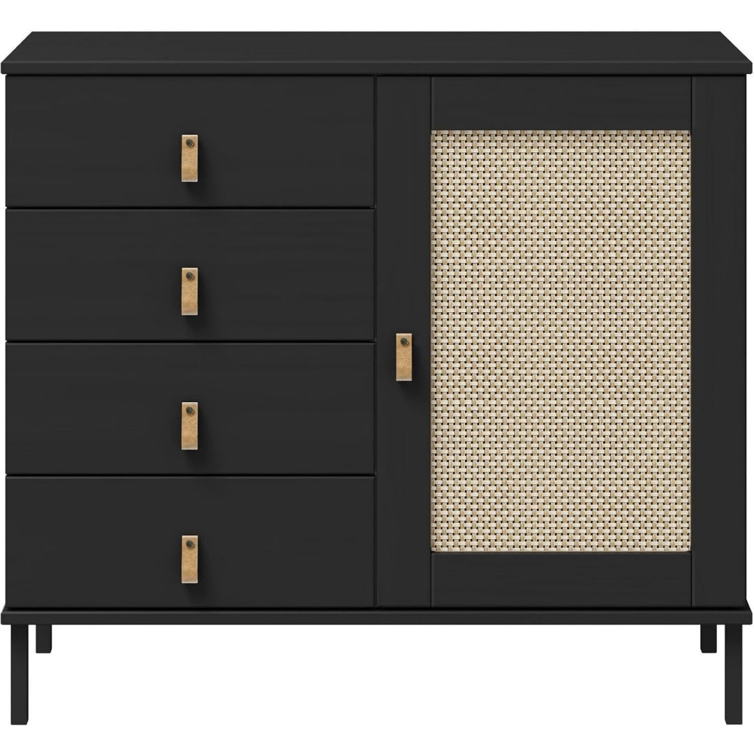 Sideboard aus Rattan mit Flechtoptik
