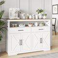 Sideboard mit Schubladen, offenen Ablagen und Holzoptik