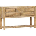 5 Schubladen und Holzoptik an dem Sideboard