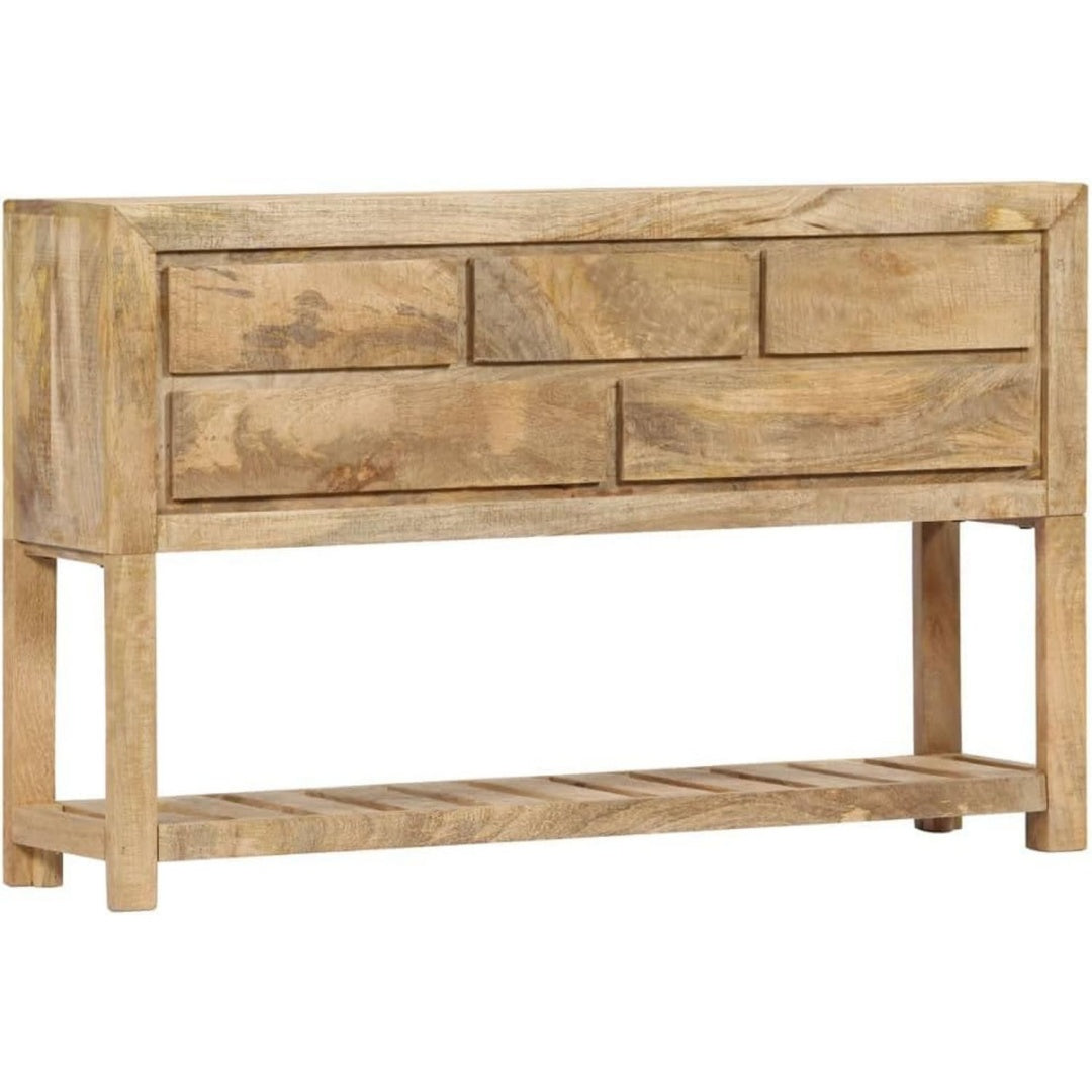 5 Schubladen und Holzoptik an dem Sideboard