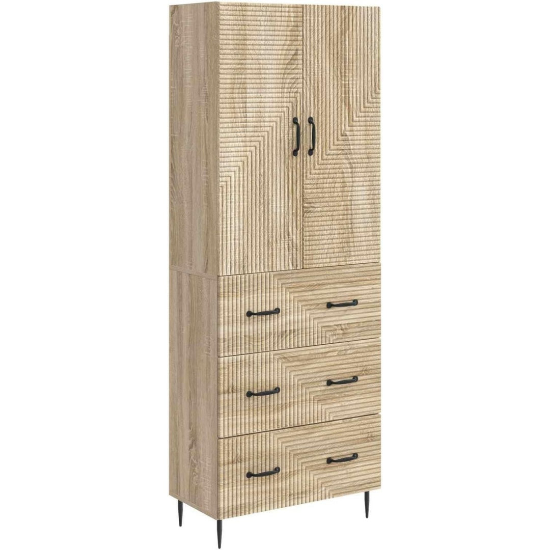 Verstellbare Ablagen an dem Sideboard mit den Massen 66 x 34.5 x 90 cm