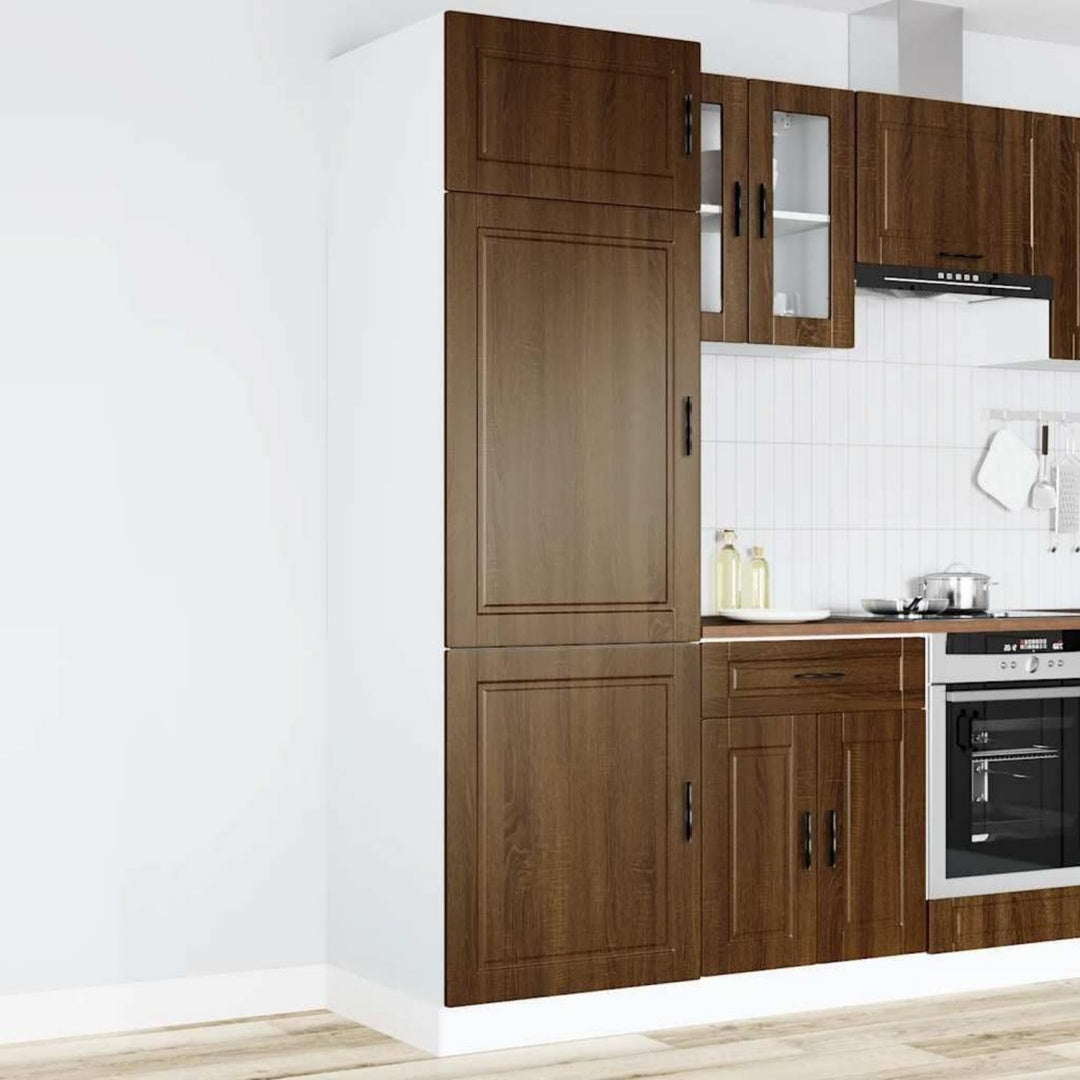 Sideboard mit den Massen 60 x 57 x 207 cm in Eichenbraun